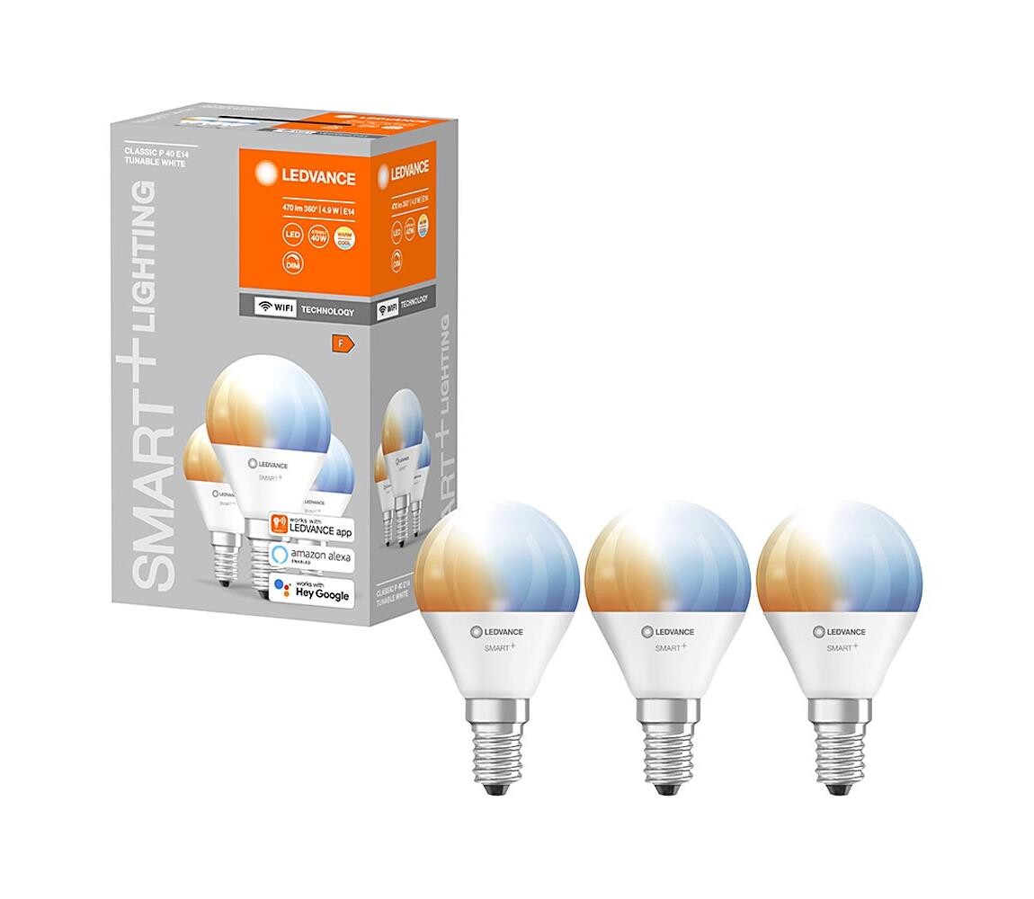 SADA 3x LED Stmívatelná žárovka SMART+ E14/5W/230V 2700K-6500K - Ledvance 4058075485976