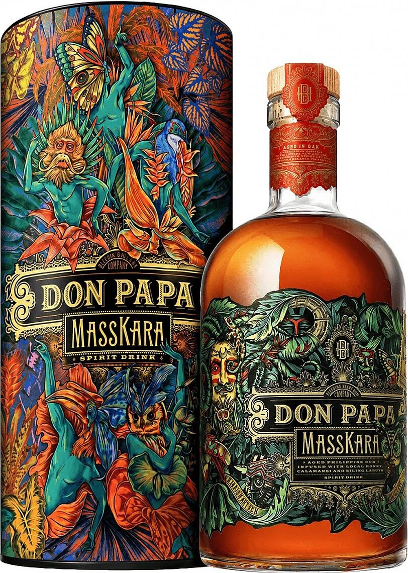 Don Papa Masskara & What’s Your Wild Edition sugar cane spirits 40% 0,7l