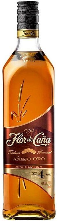 Flor de Caña Flor de Cana Aňejo Oro 4 letý nikaragujský rum 40% 1l