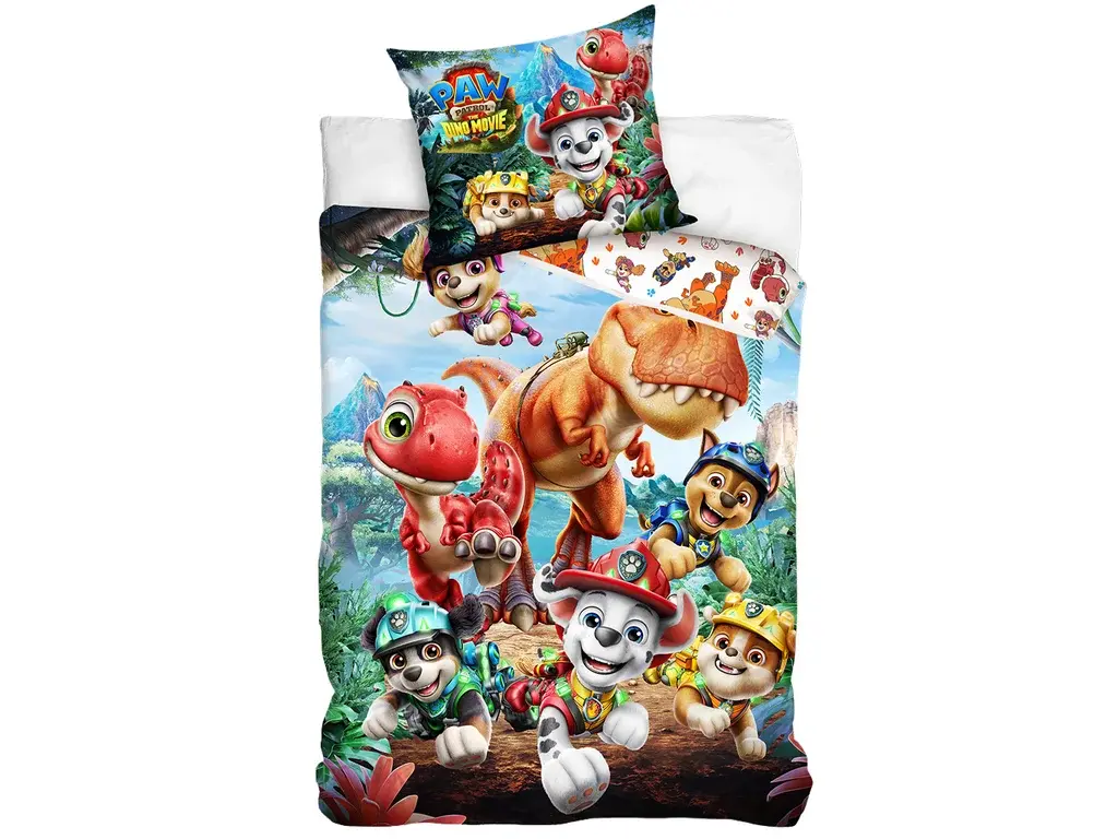 Carbotex Bavlněné povlečení 140x200 + 70x90 cm - Tlapková patrola 