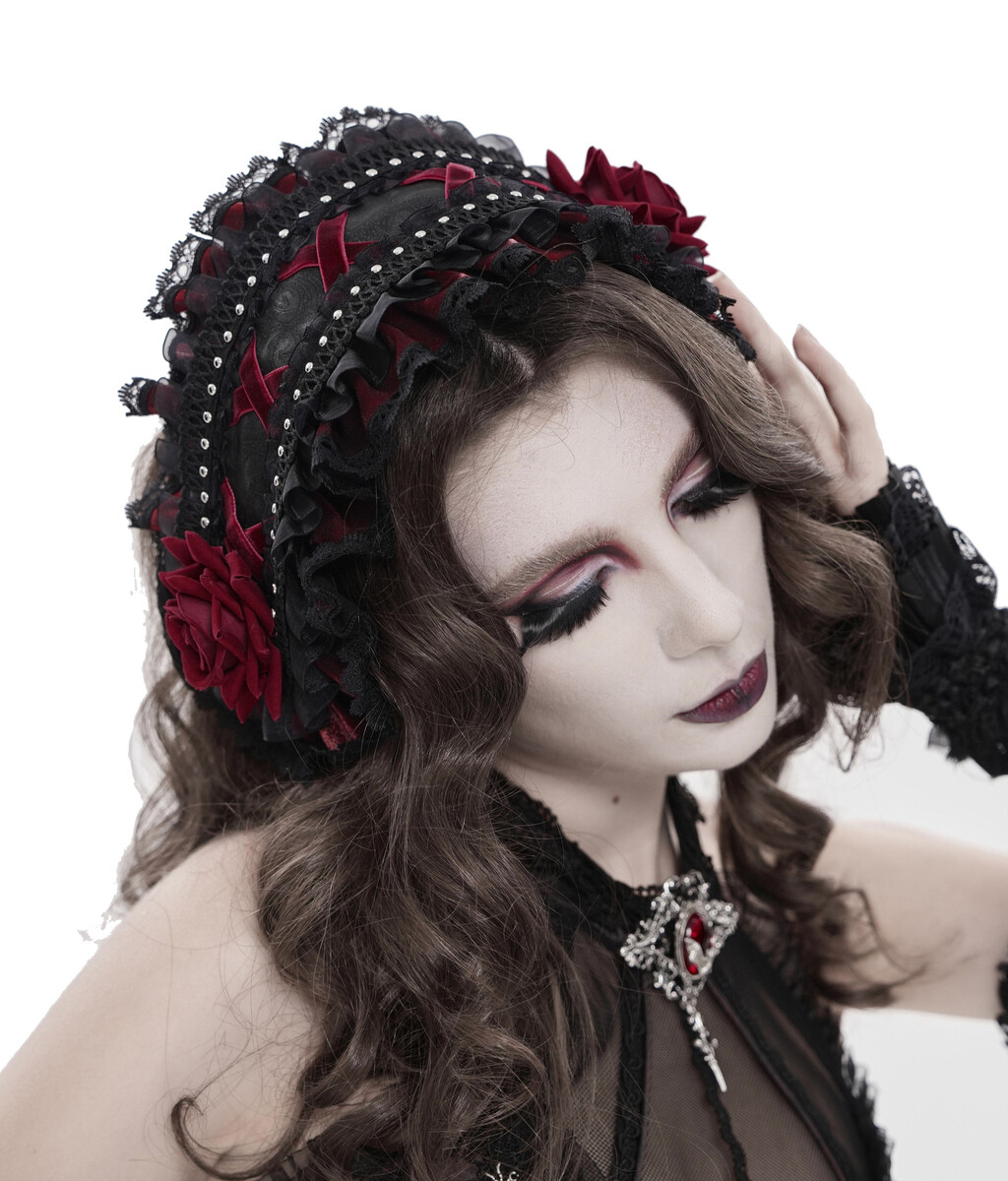čelenka DEVIL FASHION - Dolly Darling - vínová