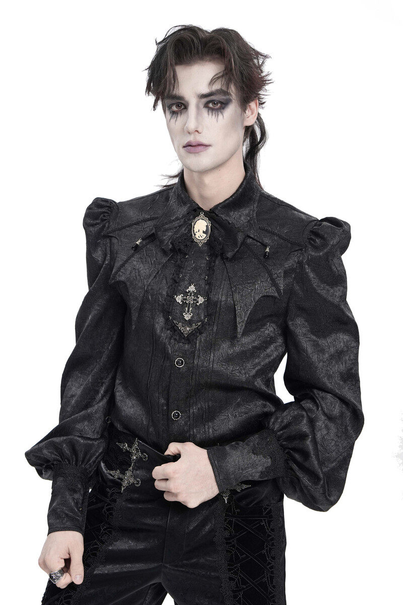 vázanka plastron DEVIL FASHION - Prince Of Darkness - černá XS-L