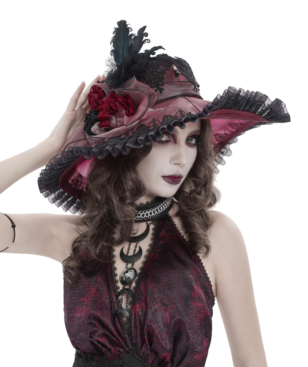 klobouk DEVIL FASHION - Crimson Reverie - vínový