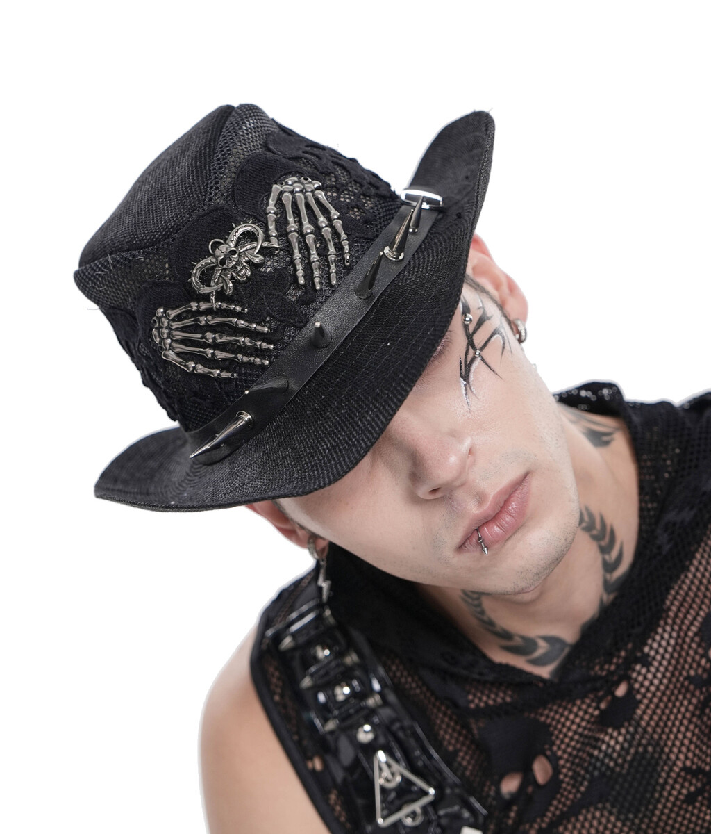 klobouk DEVIL FASHION - Ghoul Cowboy - černé