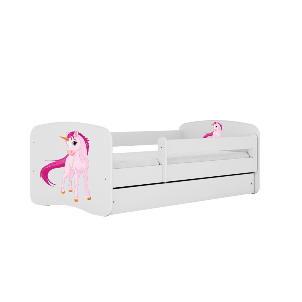 RAUMHIRSCH FURNITURE DĚTSKÁ POSTEL Jednorožec se zásuvkou 140/70 80/61/144