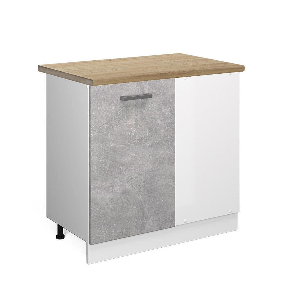Vicco ROHOVÁ SKŘÍŇKA R-Line Beton 86 cm , PD Dub