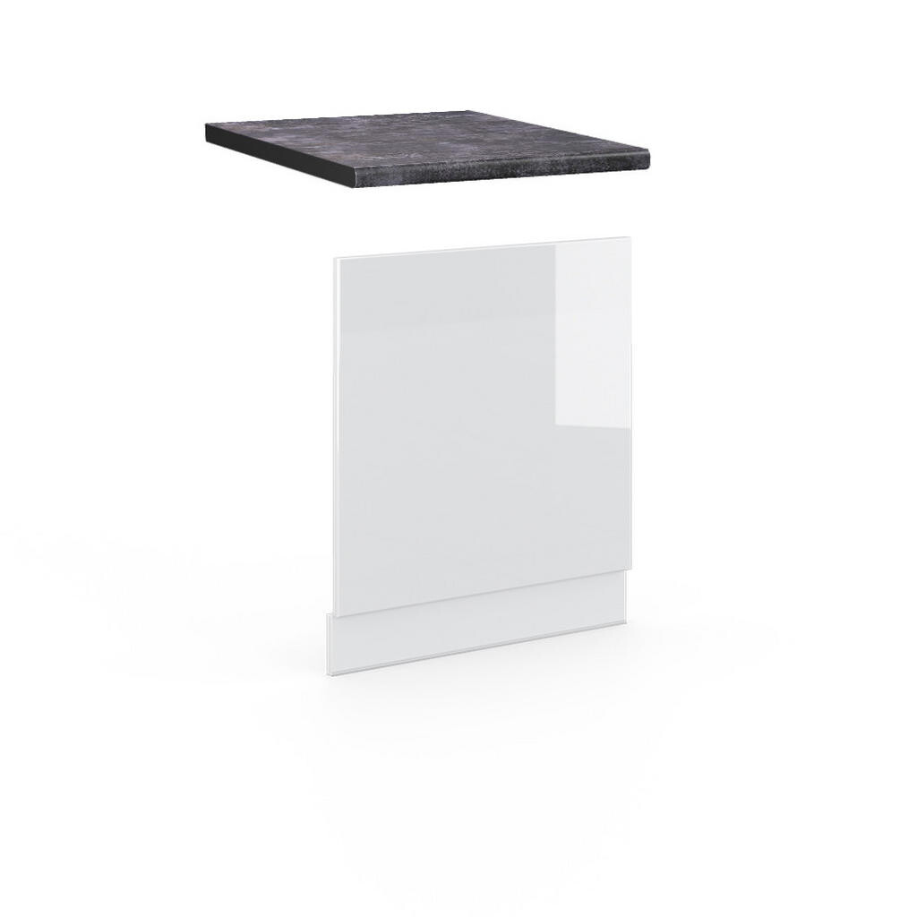 Vicco PŘEDNÍ PANEL Fame-Line Bílá vysoký lesk 60 cm , PD Antracit