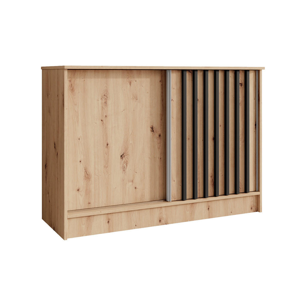 Beautysofa KOMODA Horizon se 2 posuvnými dvířky, dub Artisan, 120 cm