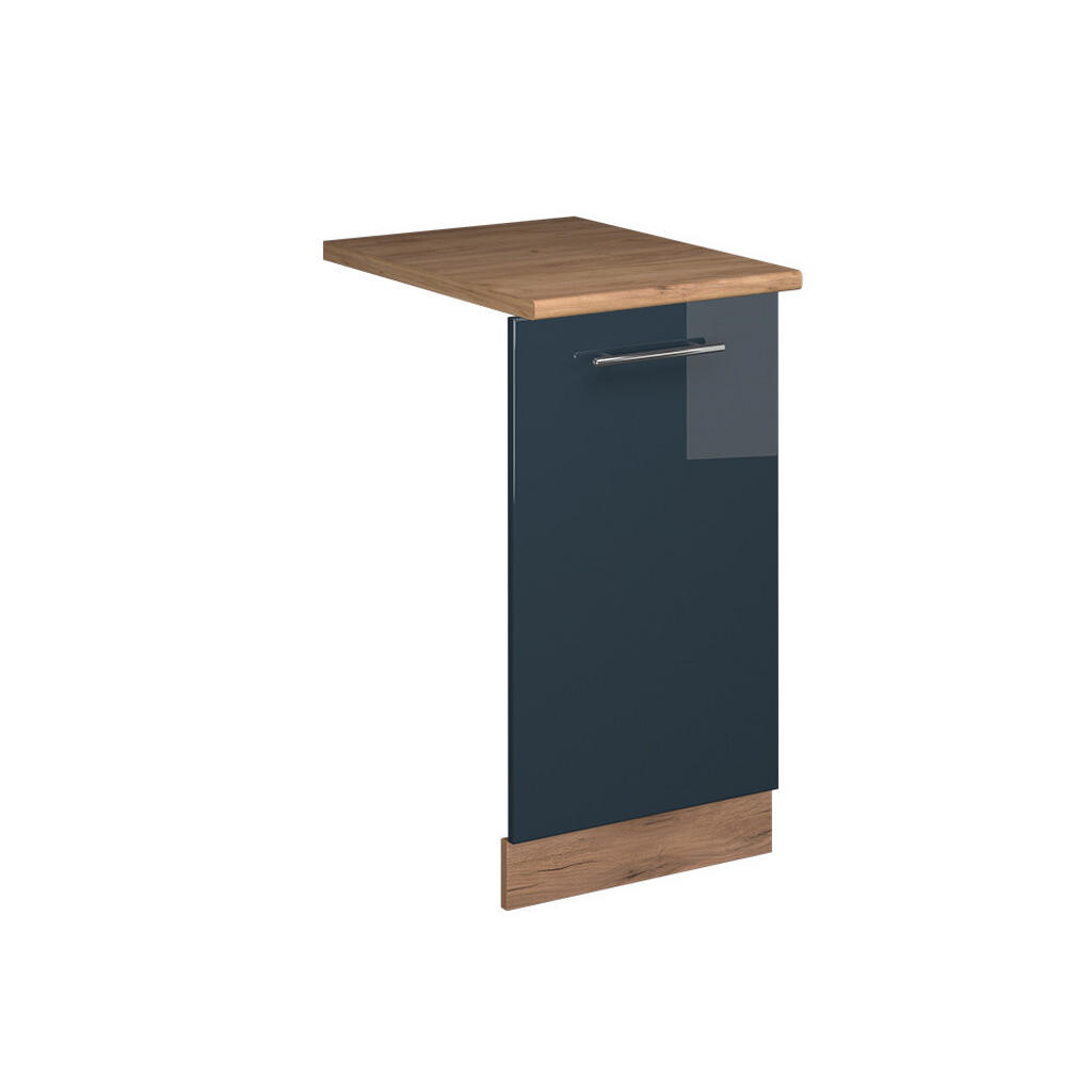 Vicco ČELNÍ PANEL MYČKY Fame-Line Tmavě modrá s vysokým leskem 45 cm , PD Dub