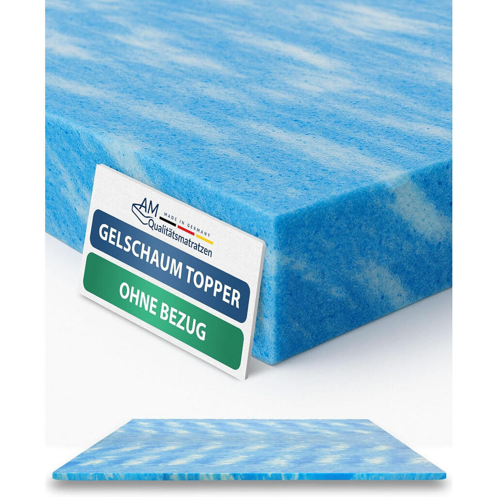 AM Qualitätsmatratzen GELOVÁ topper bez potahu 90/200 cm - výška 4 cm