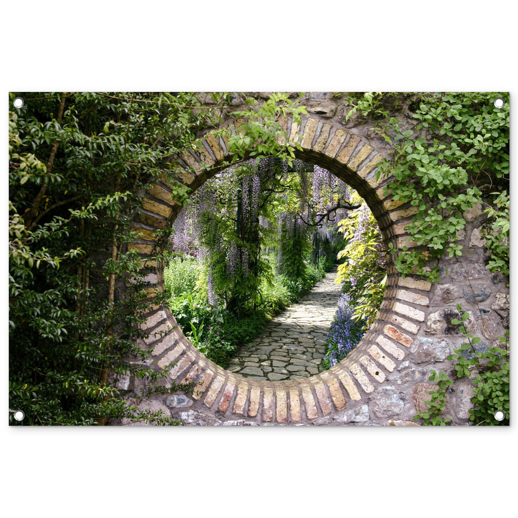 OnlyWow ZAHRADNÍ PLAKÁT Les - Kameny - Průhled - Stezka - Vistárie 90x60 cm
