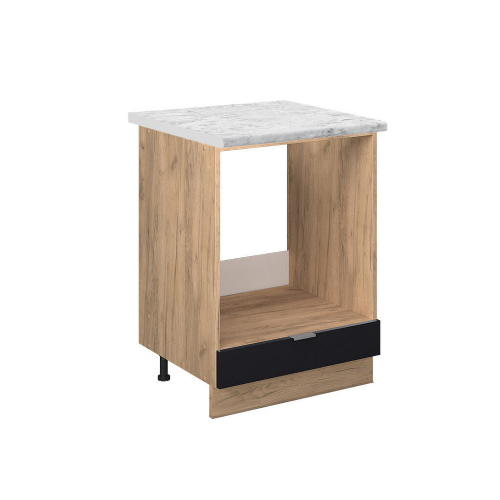 Vicco SKŘÍŇKA NA VESTAVĚNOU TROUBU Fame-Line Černý pruhovaný 60 cm , PD Mramor