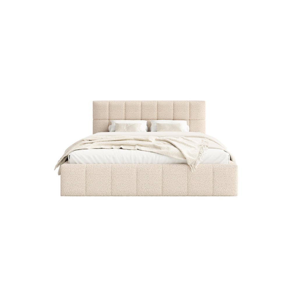Fedve POLSTERBED MOURA 120x200 cm, krémový