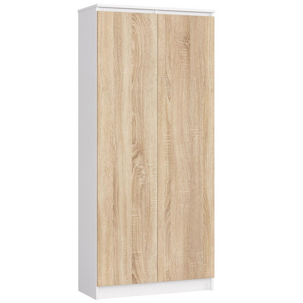 RAUMHIRSCH FURNITURE STOJANOVÁ POLIČKA Bílá, dub Sonoma 180/80/35