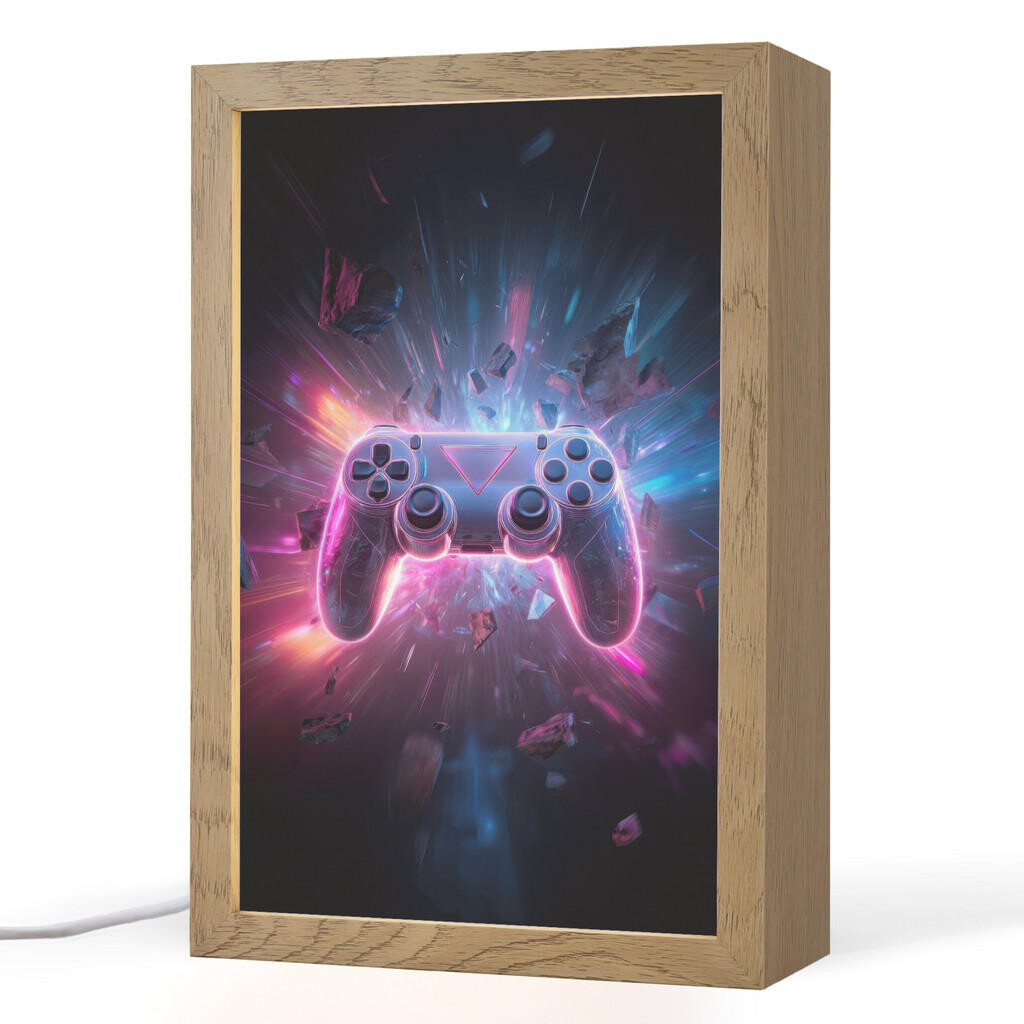 OnlyWow NOČNÍ LAMPIČKA Controller - Neon - Explosion - Abstraktní 20x30 cm