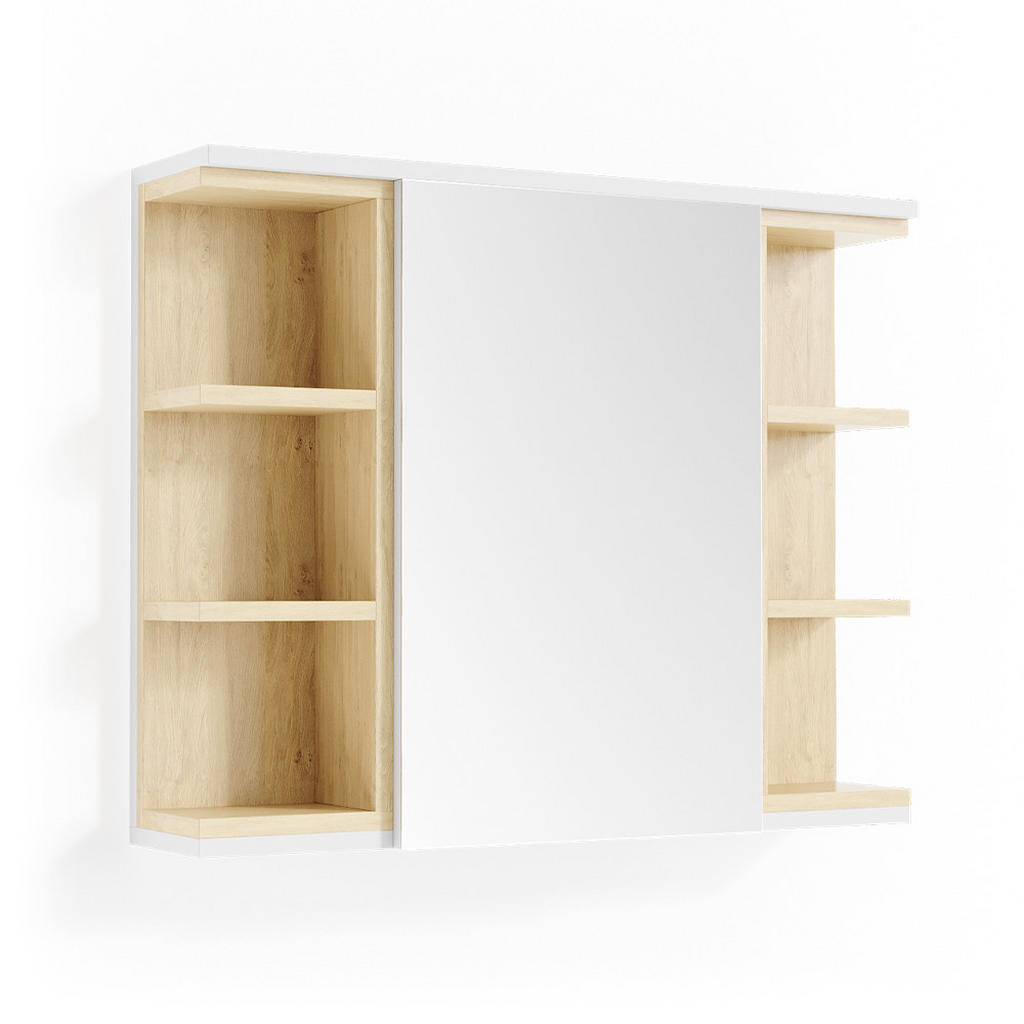 Vicco KOUPELNOVÁ ZRCADLOVÁ SKŘÍŇKA Aquis Bílá 79.6 x 64 cm