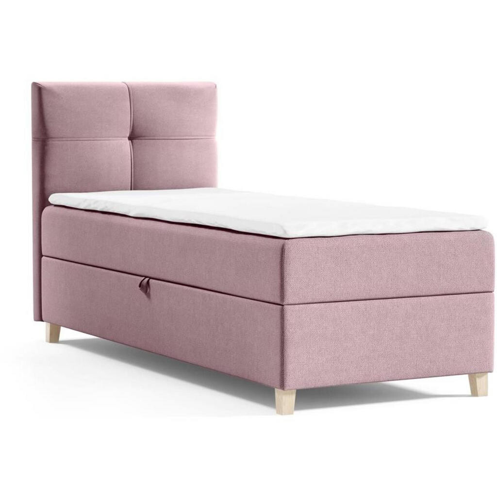 Beautysofa ČALOUNĚNÁ postel Helen Mini 103/206/106, růžová