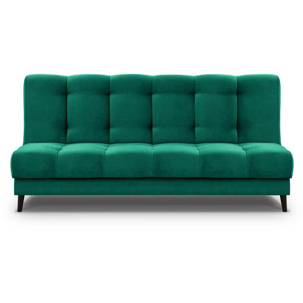 Beautysofa 3MÍSTNÁ rozkládací pohovka Nancy, zelená
