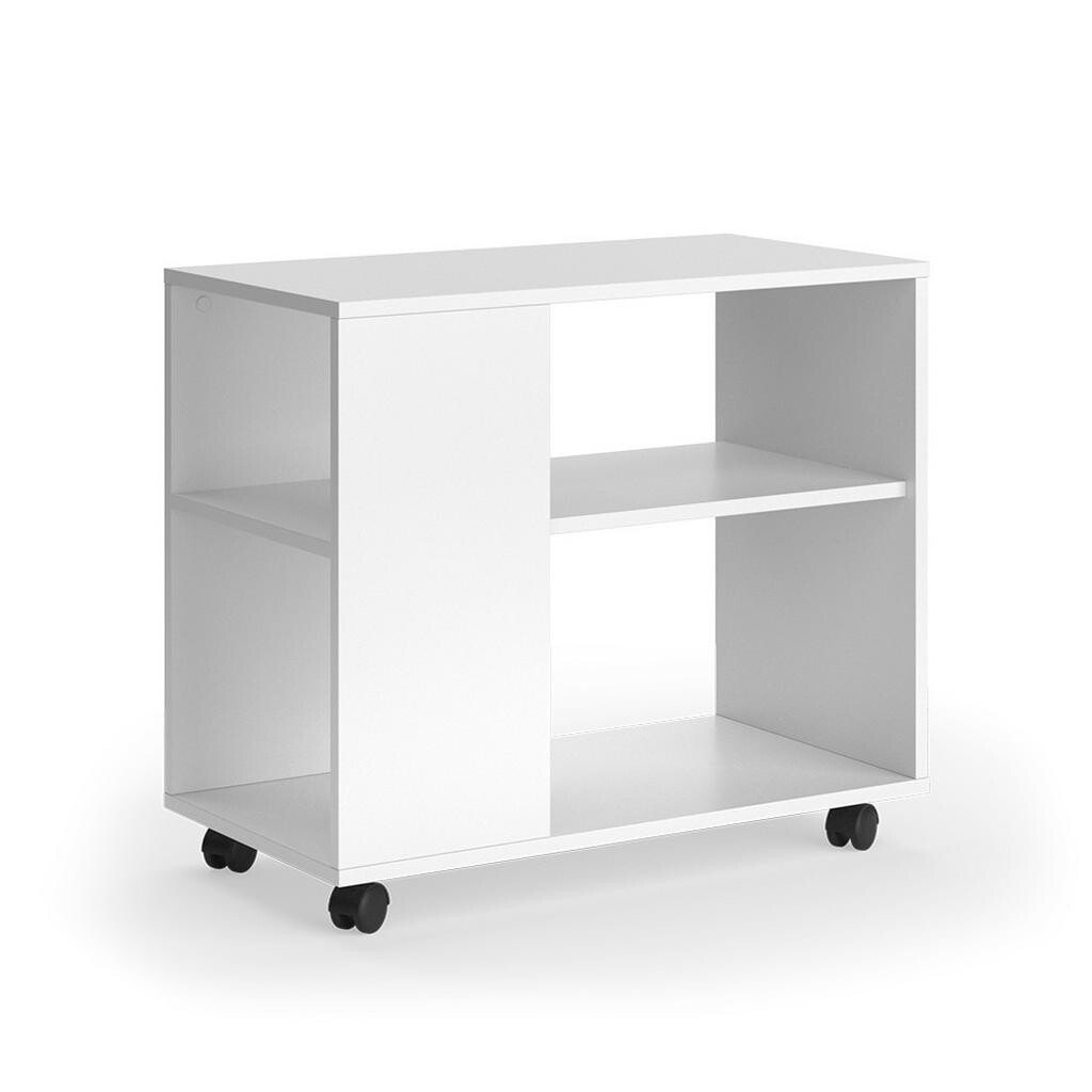 Vicco KONFERENČNÍ STOLEK Marian Bílá 70 x 36.6 cm s kolečky