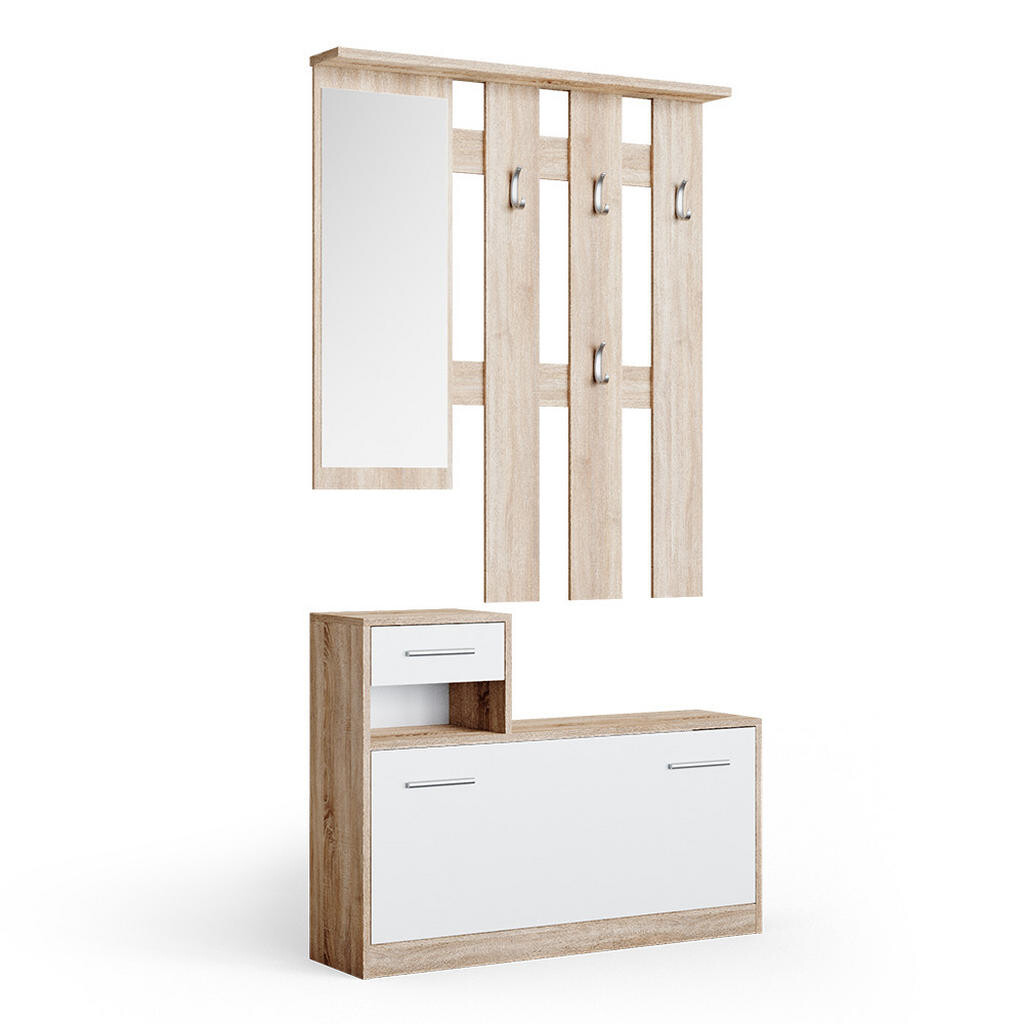 Vicco VĚŠÁK NA KABÁTY Billy Sonoma/bílá 100 x 111.6 cm