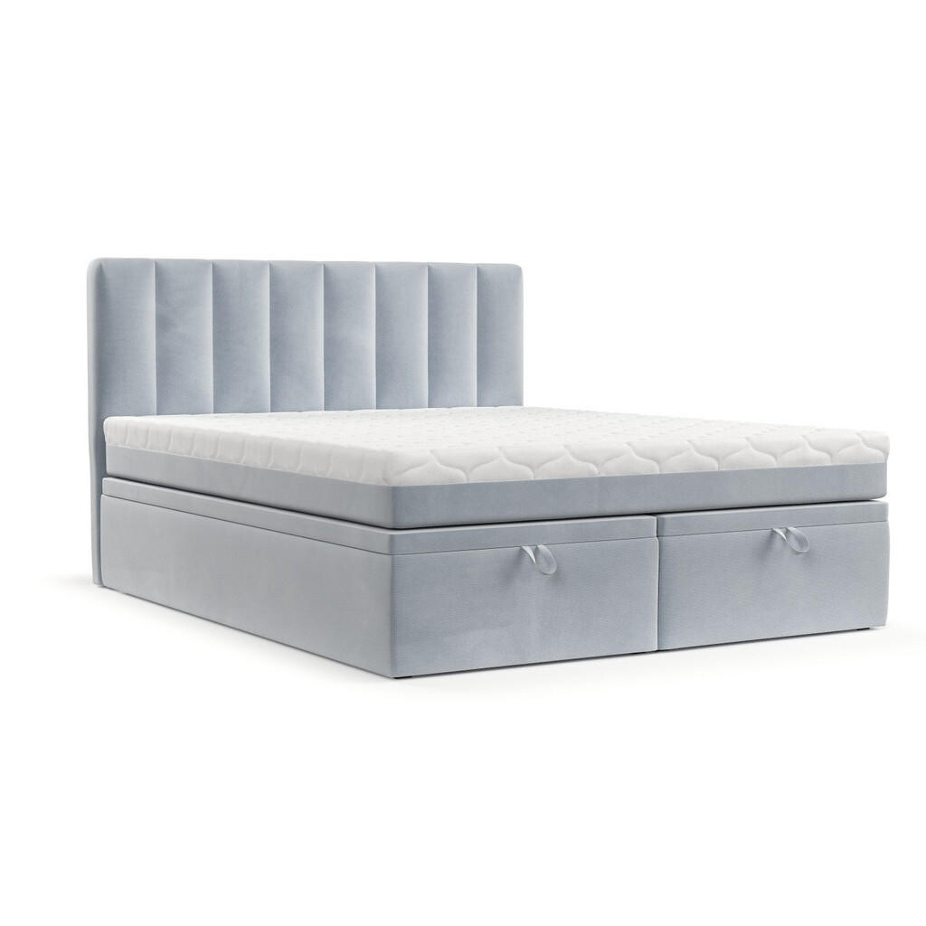 AltaBeds POSTEL BOXSPRING LUME 160/200 Světle šedá