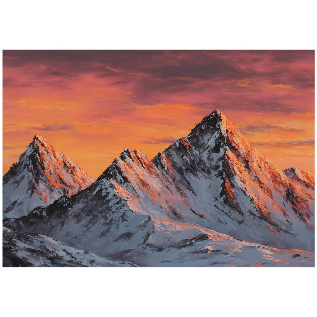 Wallarena FOTOTAPETA Hory Příroda Oranžová 300x210 cm