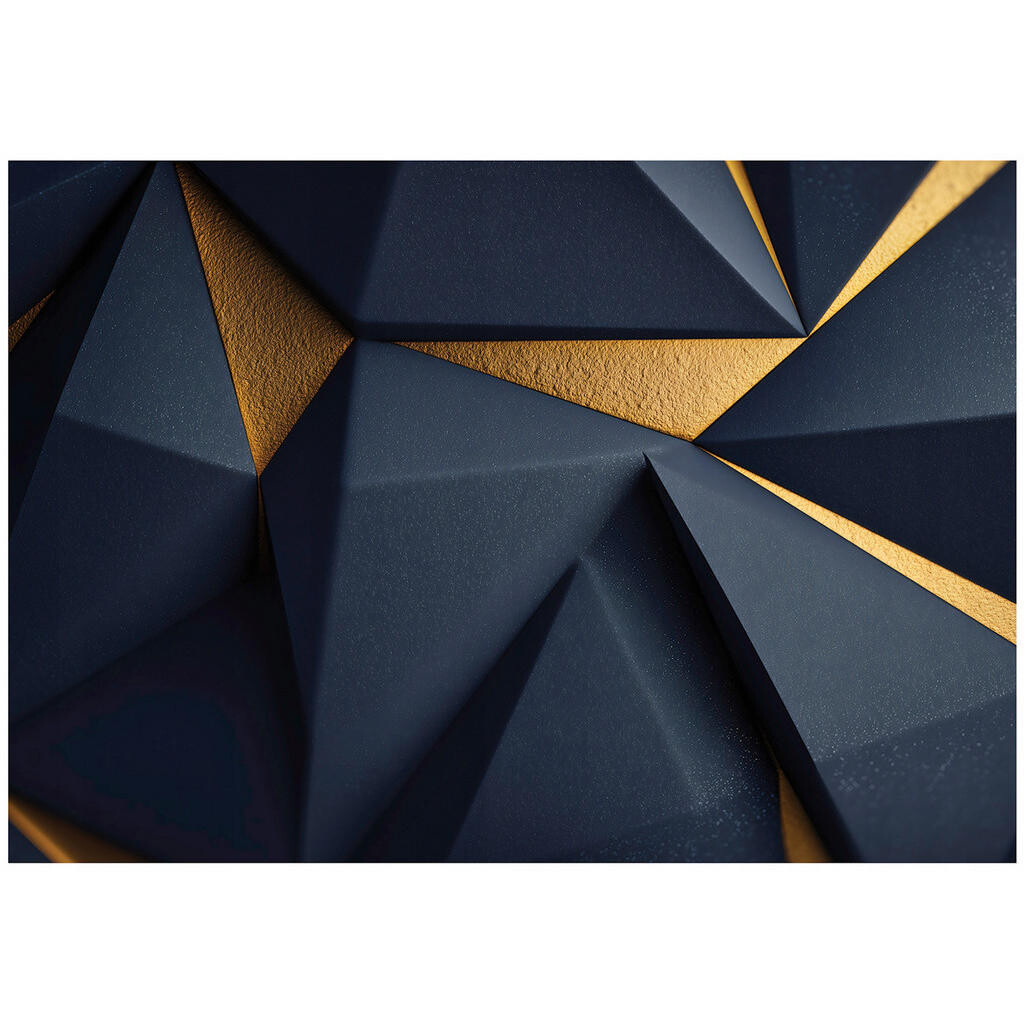 Wallarena ABSTRAKTNÍ geometrická fototapeta modrá 250x175 cm