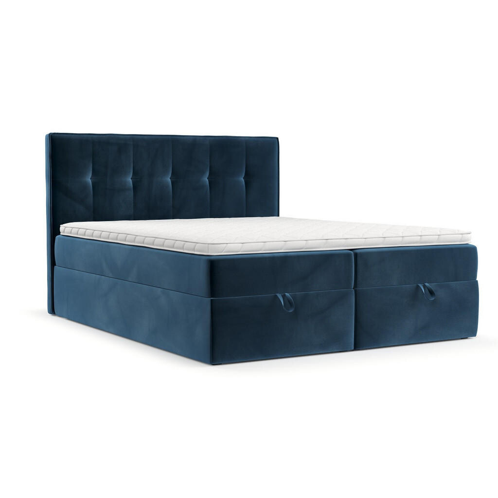 AltaBeds POSTEL BOXSPRING TIVRA 180/200 Tmavě modrá