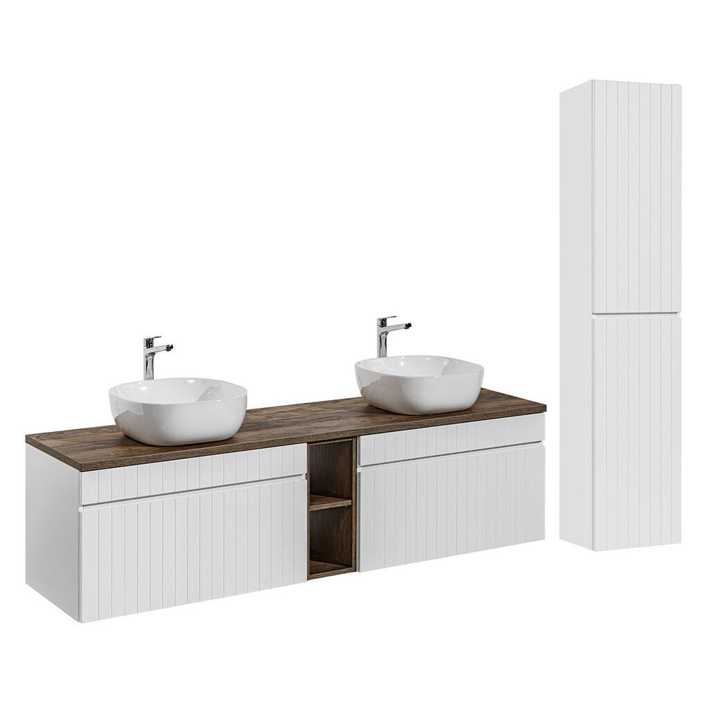 Petits-meubles KOUPELNOVÝ NÁBYTEK 180cm Zelie 2er-Set Bílá