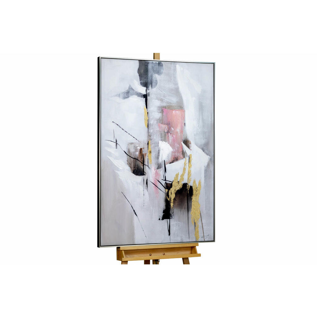 KUNSTLOFT RUČNĚ MALOVANÝ AKRYLOVÝ OBRAZ BÍLÝ, 83/123 CM