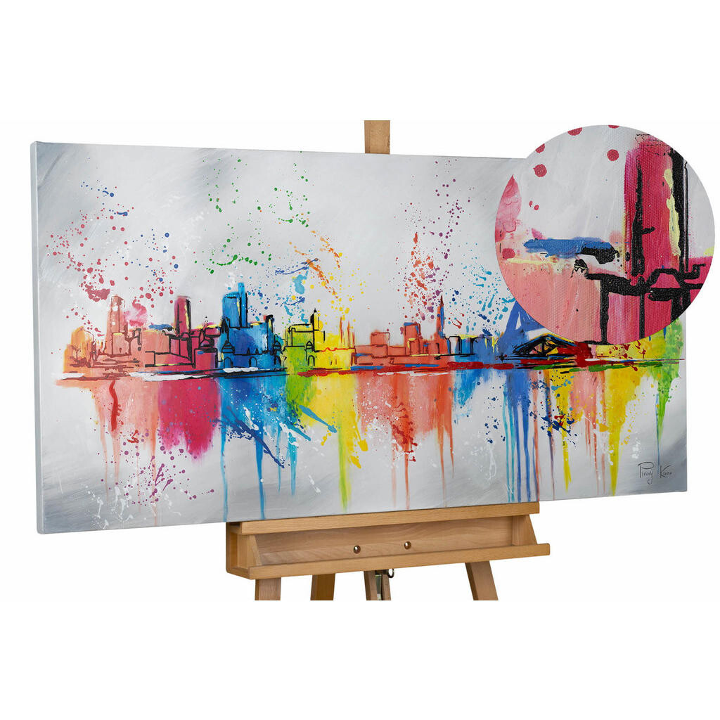 KUNSTLOFT OLEJOMALBA 120/60 cm, Město a architektura