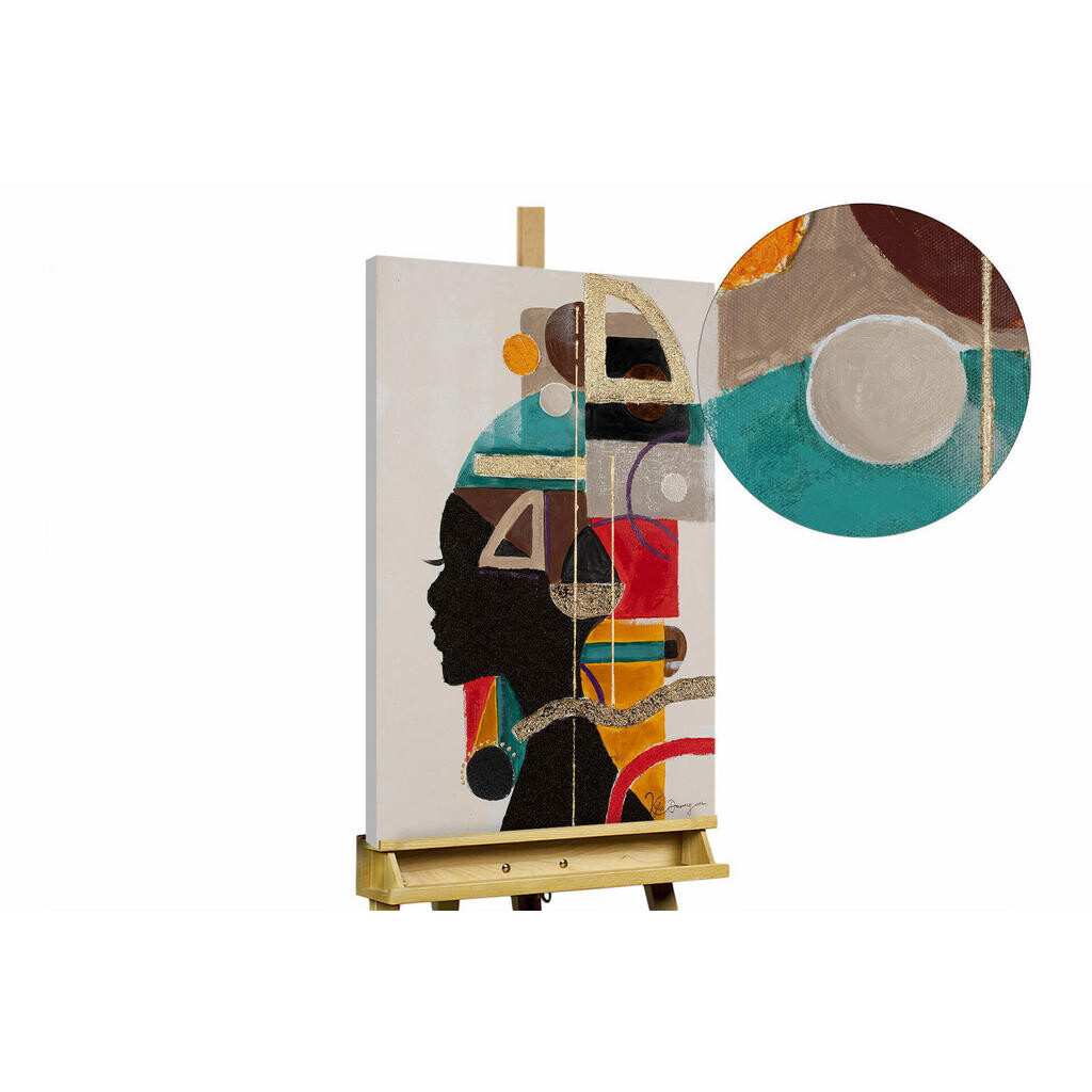 KUNSTLOFT RUČNĚ MALOVANÝ AKRYLOVÝ OBRAZ BÉŽOVÝ, 50/75 CM