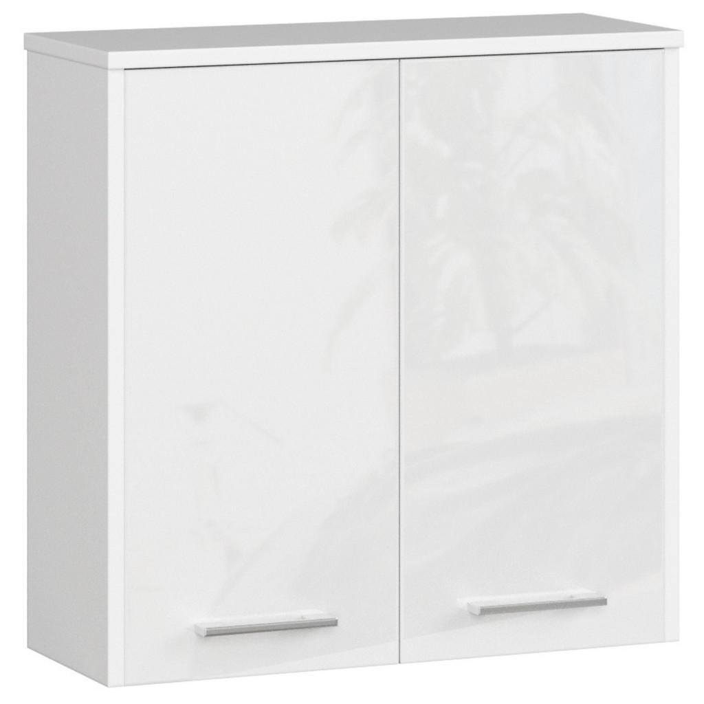 RAUMHIRSCH FURNITURE KOUPELNOVÁ SKŘÍŇKA bílá, bílá lesklá 60/60/22,5