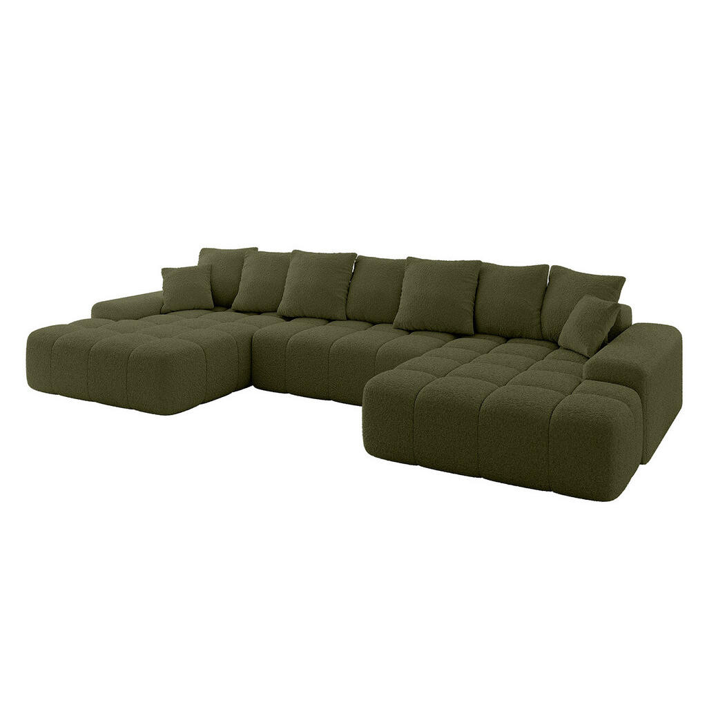 ALTDECOR SEDACÍ SOUPRAVA ENSI-U – 353 x 164 x 69 cm olivově zelená