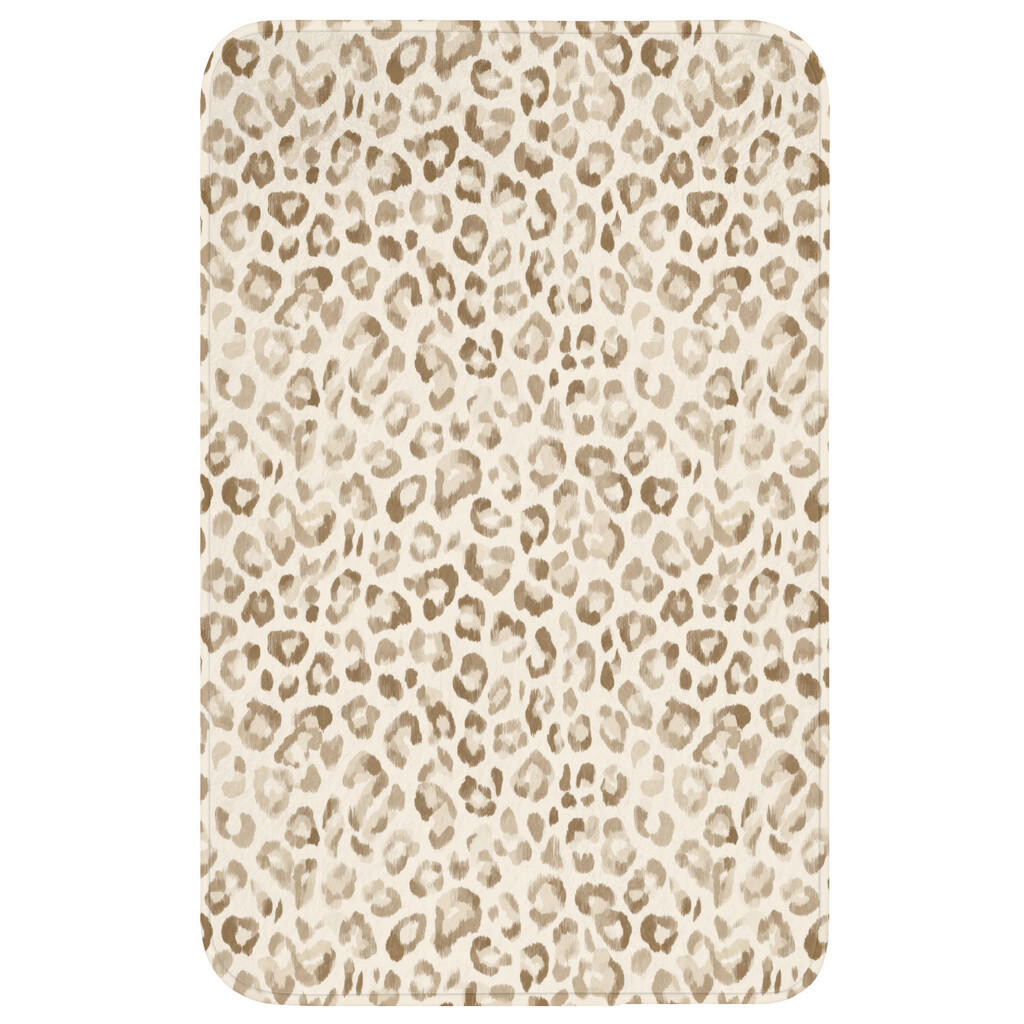 OnlyWow WC PŘEDLOŽKA Leopard - Classic - Béžová 50x80 cm