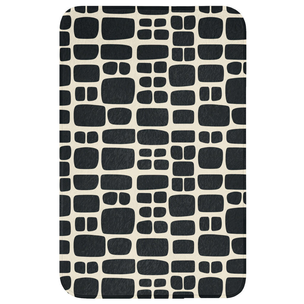 OnlyWow WC PŘEDLOŽKA Moderní - organické - černé 50x80 cm