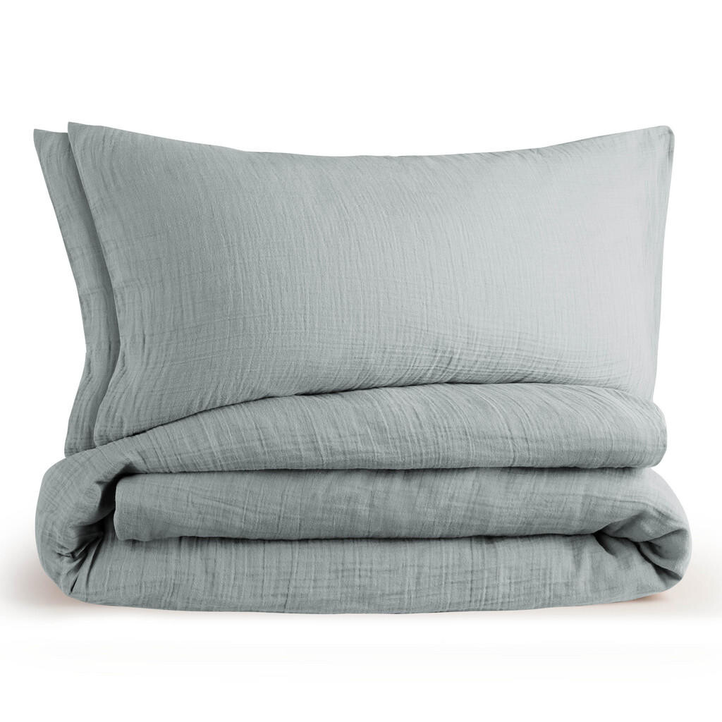 Blumtal POVLEČENÍ mušelín, 100% bavlna, 2x 135/200 cm & 2x 40/80 cm, modrá