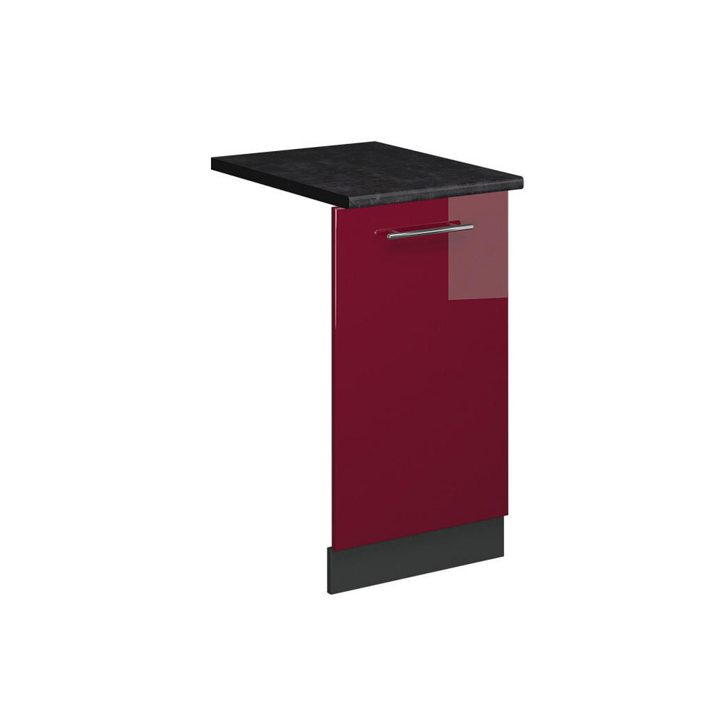 Vicco ČELNÍ PANEL MYČKY Fame-Line Bordó červená vysoký lesk 45 cm , PD Antracit