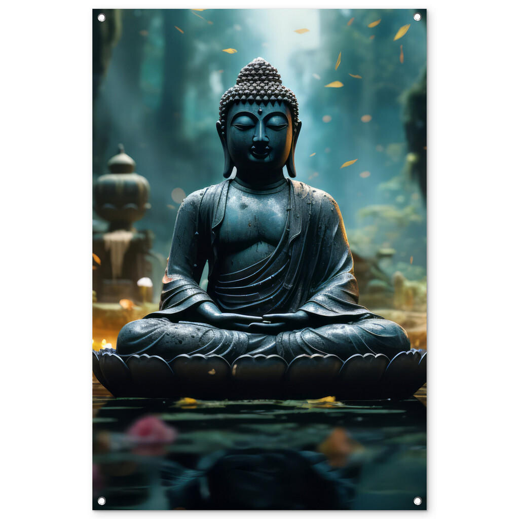 OnlyWow ZAHRADNÍ PLAKÁT Buddha - Socha - Buddha - Zen - Umění - Buddha 80x120 cm