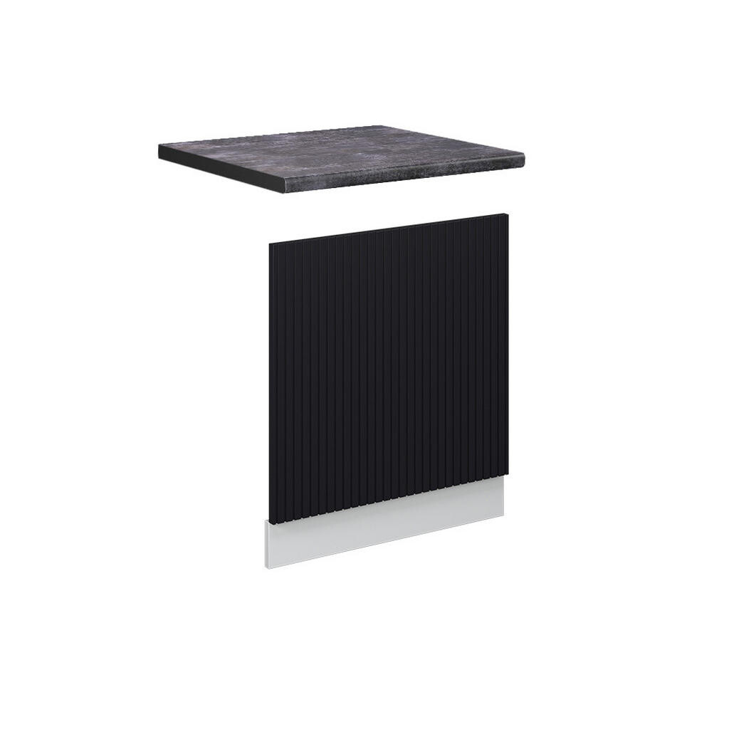 Vicco PŘEDNÍ PANEL Fame-Line Černý pruhovaný 60 cm , PD Antracit