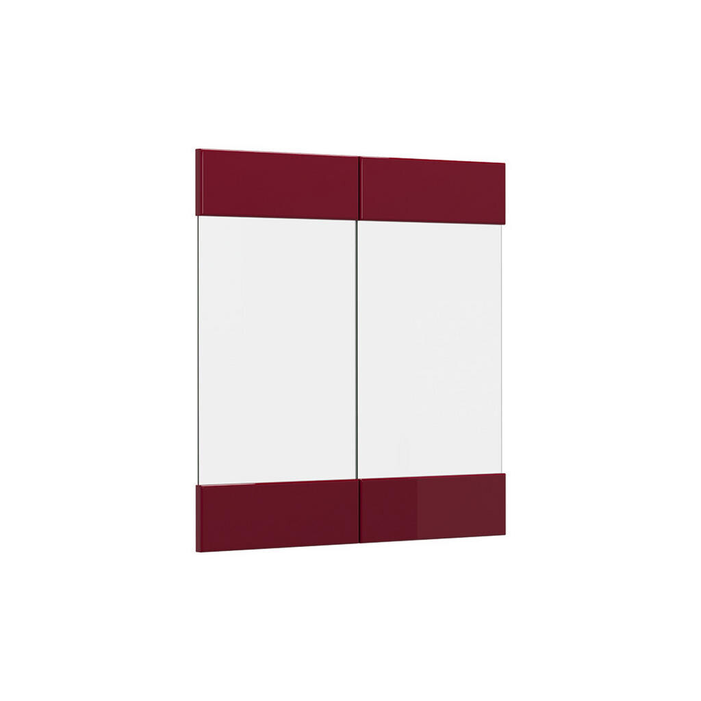 Vicco KUCHYŇSKÁ DVÍŘKA R-Line Červená vysoký lesk 59.2 x 59 cm nábytková čela pro závěsnou vitrínu