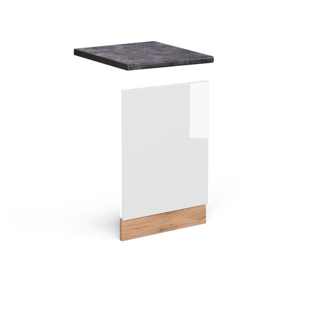 Vicco PŘEDNÍ PANEL R-Line Bílá vysoký lesk 45 cm , PD Antracit