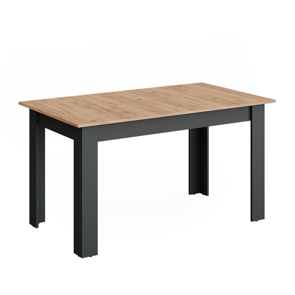 Vicco JÍDELNÍ STŮL Repose, Antracit/Zlatý mocný dub, 140-180 x 80 cm Rozšiřitelný