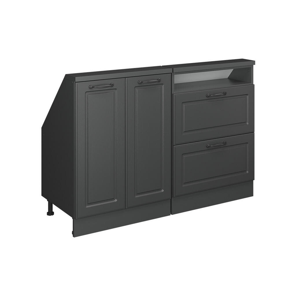 Vicco SADA SKŘÍNÍ PRO ŠIKMOU STŘECHU Rion Antracitový venkovský dům 120 x 81.6 cm Sada 2 kusů