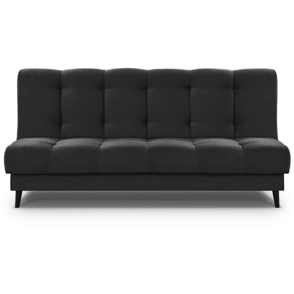 Beautysofa 3MÍSTNÁ rozkládací pohovka Nancy, černá