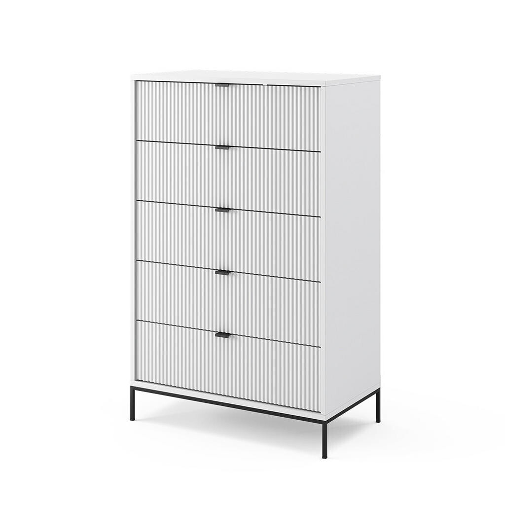 Vicco KOMODA Eliza Bílá 76 x 120 cm s 5 zásuvkami