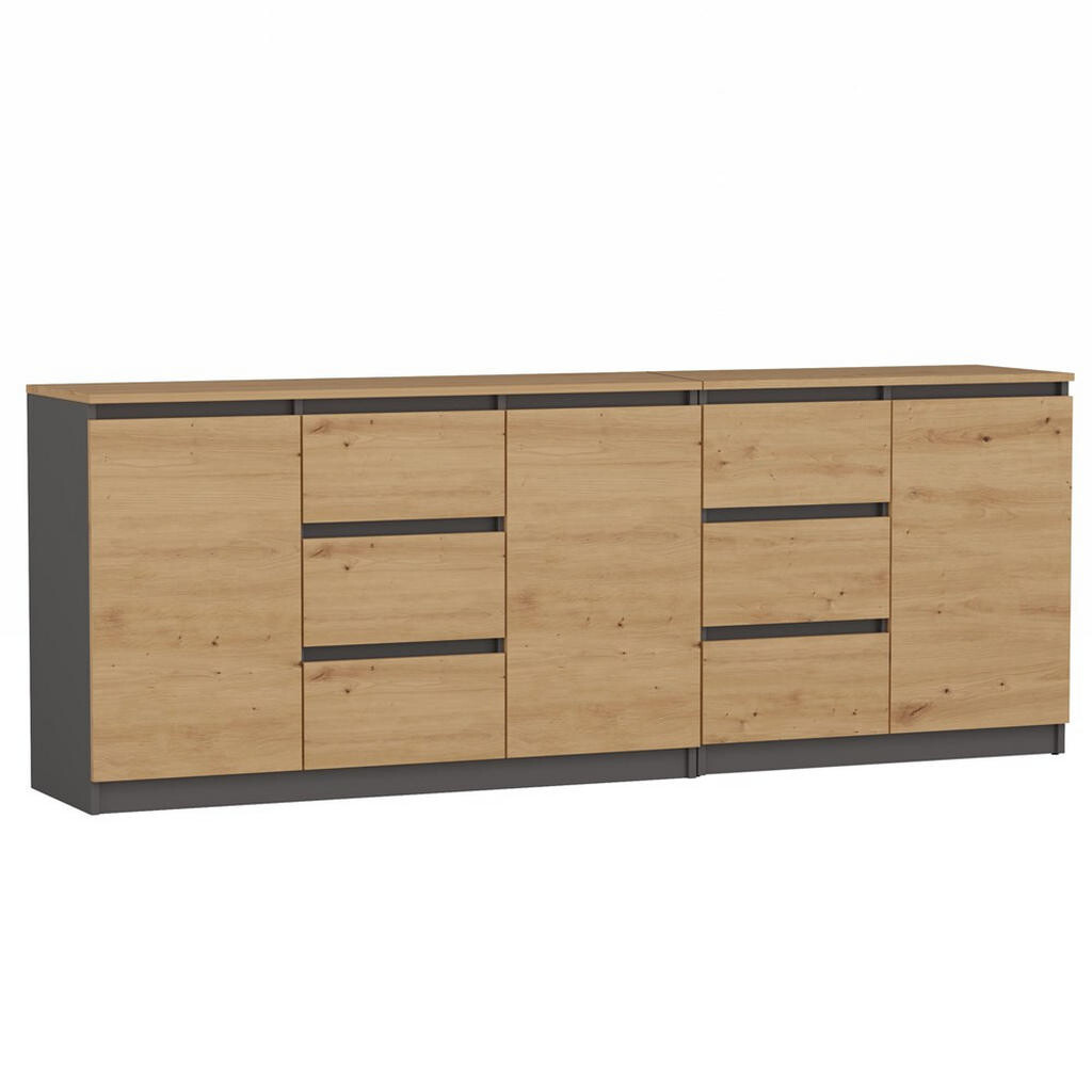RAUMHIRSCH FURNITURE KOMODA antracitová, Artisan 200/75/40