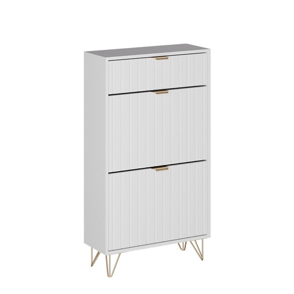 Vicco SKŘÍŇ NA BOTY Helge Bílá 60 x 107.5 cm 2 přihrádky