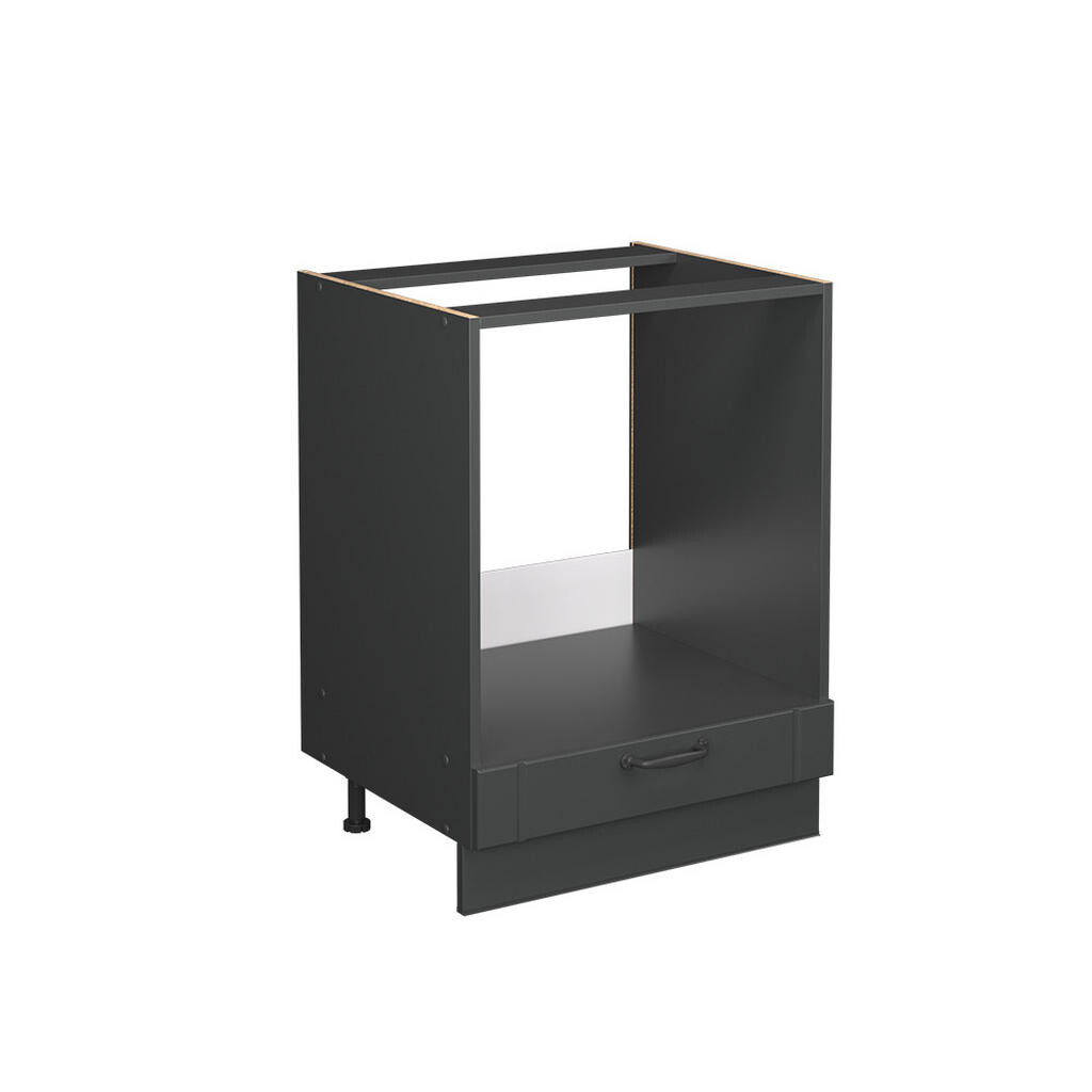 Vicco SKŘÍŇKA NA VESTAVĚNOU TROUBU Fame-Line Tmavě šedá 60 cm bez pracovní desky