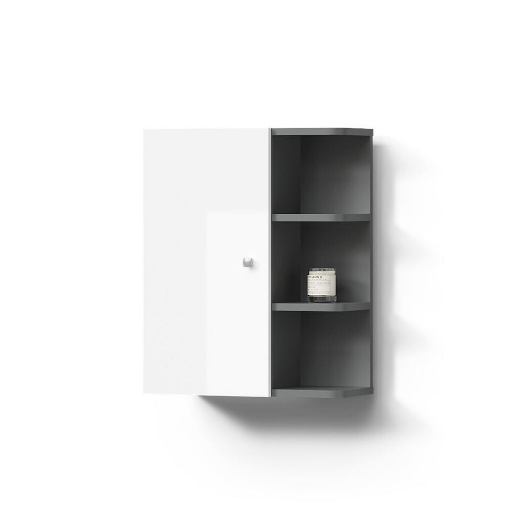Livinity® SKŘÍŇKA DO KOUPELNY Fucino Bílá vysoký lesk 47.2 x 59.2 cm